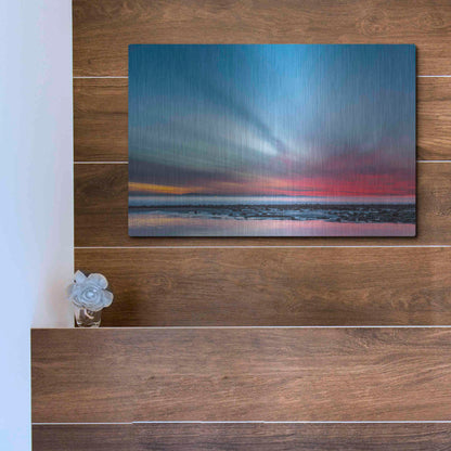 Luxe Metal Art 'Last Light' by Chris Moyer, Metal Wall Art,16x12