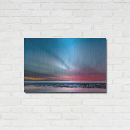 Luxe Metal Art 'Last Light' by Chris Moyer, Metal Wall Art,36x24