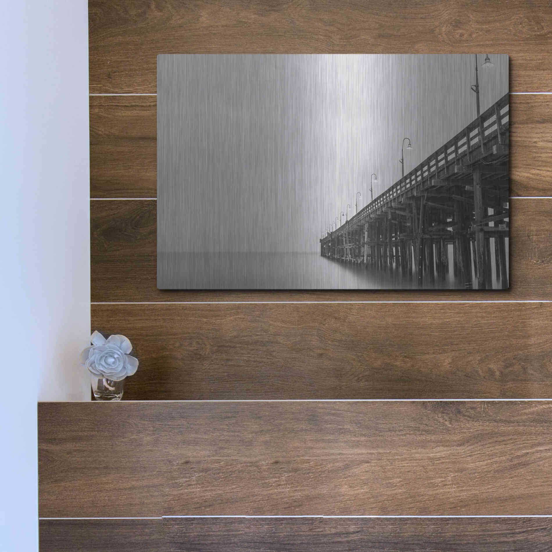 Luxe Metal Art 'Lead Me Out' by Chris Moyer, Metal Wall Art,16x12