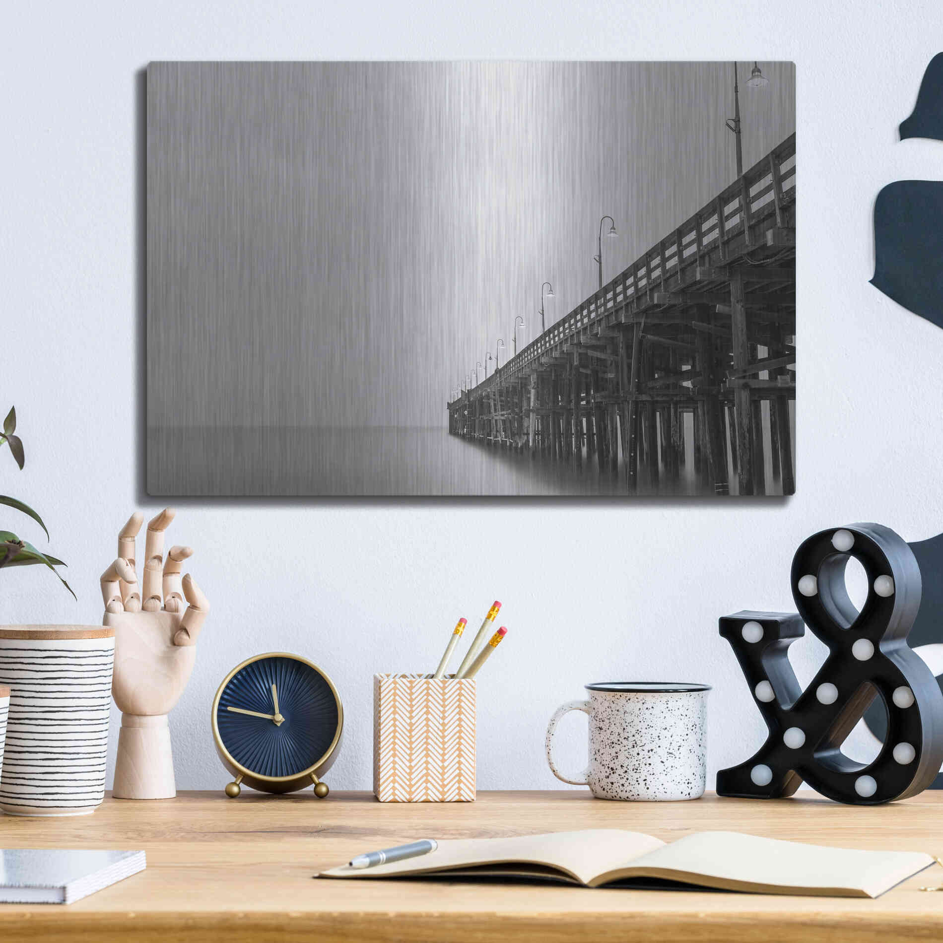 Luxe Metal Art 'Lead Me Out' by Chris Moyer, Metal Wall Art,16x12