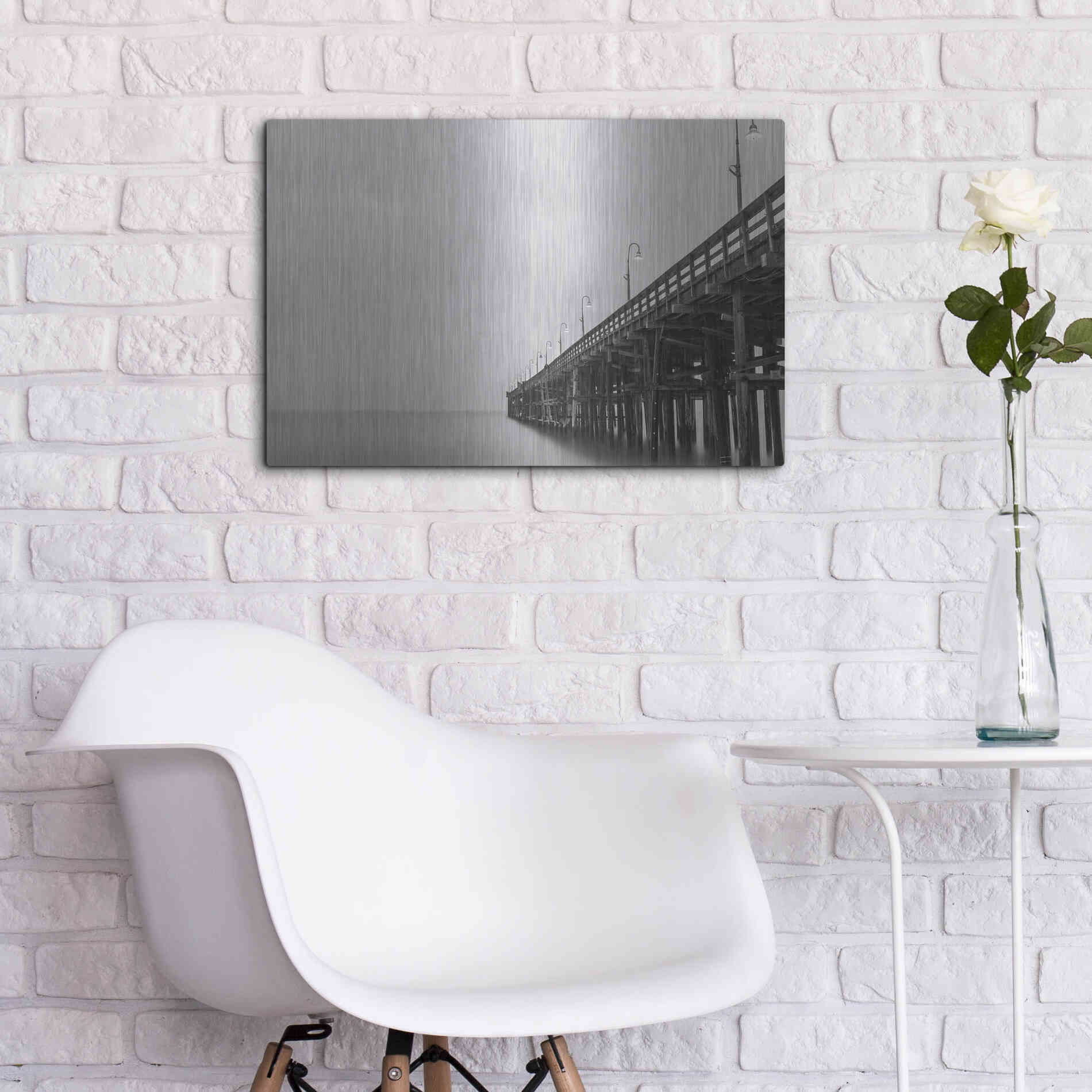 Luxe Metal Art 'Lead Me Out' by Chris Moyer, Metal Wall Art,24x16