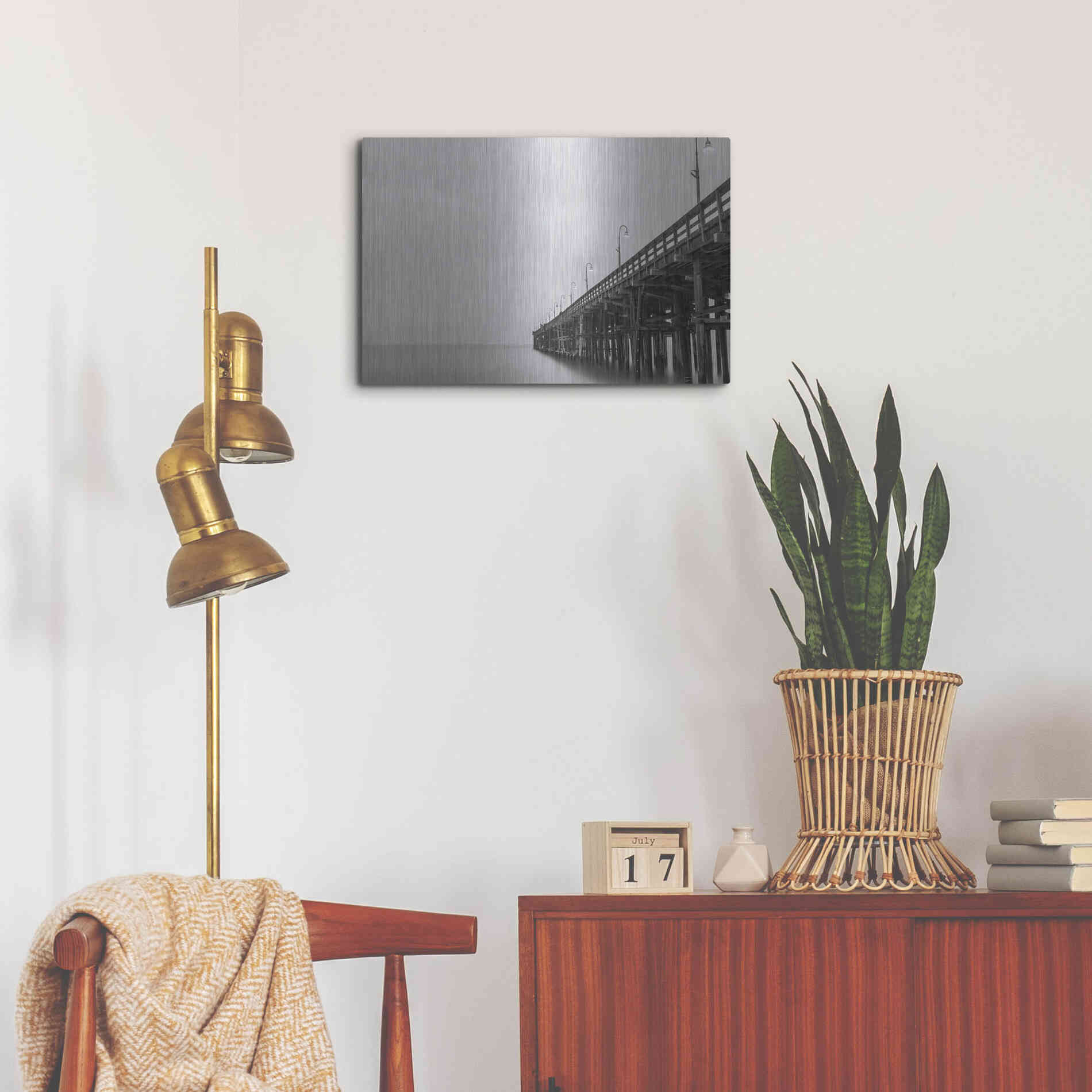 Luxe Metal Art 'Lead Me Out' by Chris Moyer, Metal Wall Art,24x16