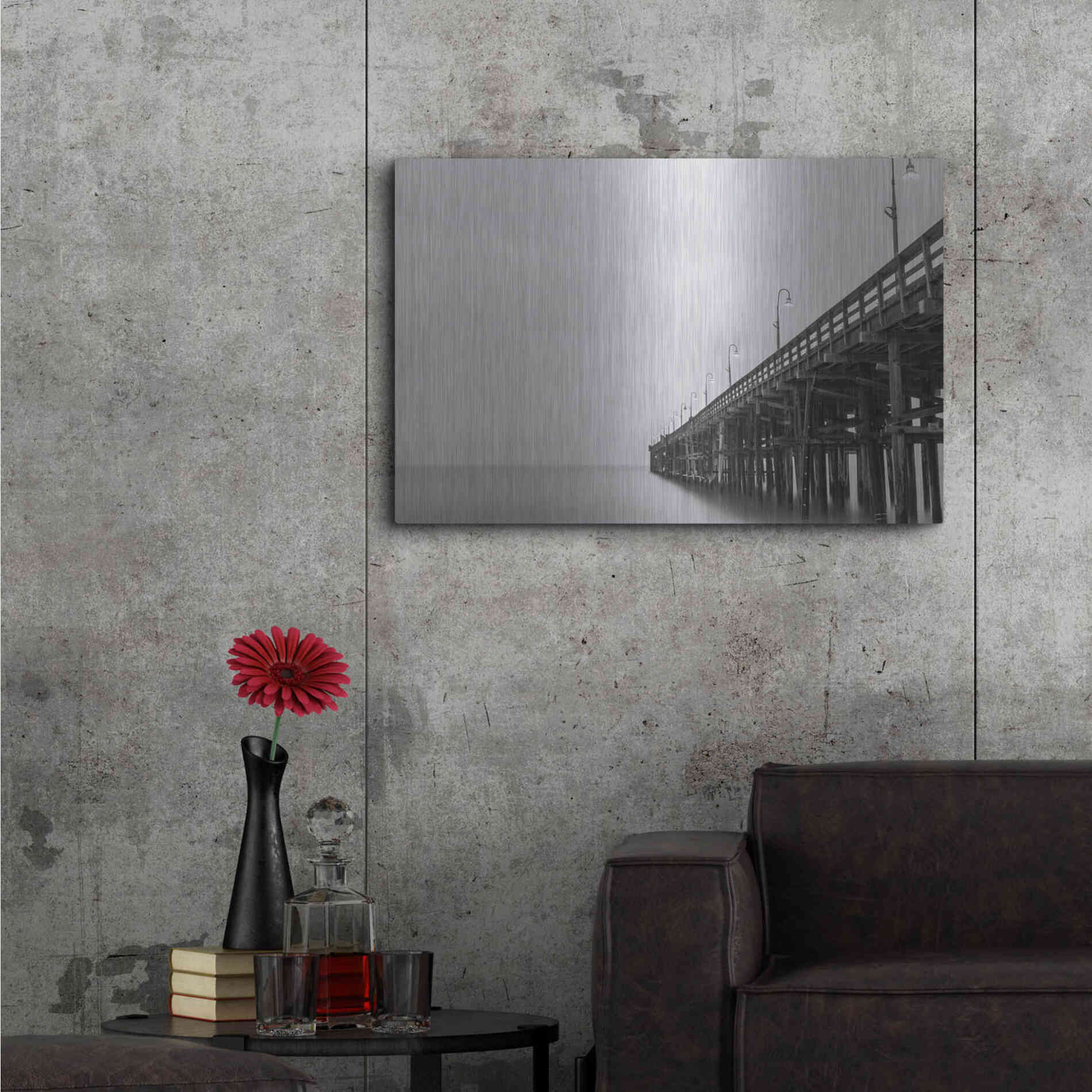 Luxe Metal Art 'Lead Me Out' by Chris Moyer, Metal Wall Art,36x24