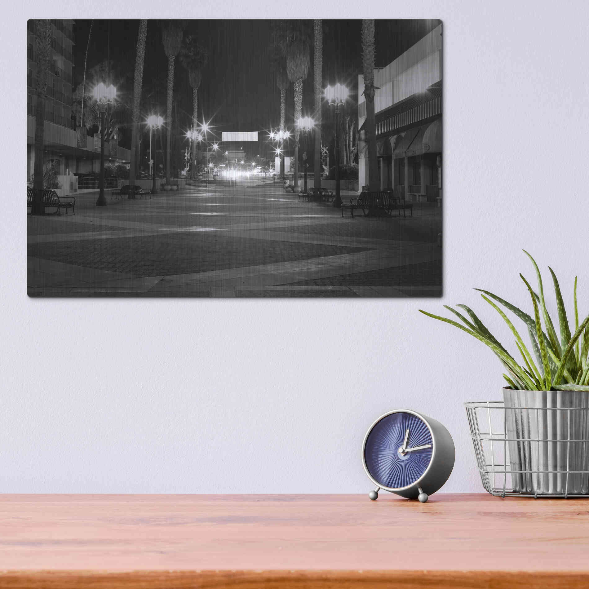 Luxe Metal Art 'Light My Way' by Chris Moyer, Metal Wall Art,16x12