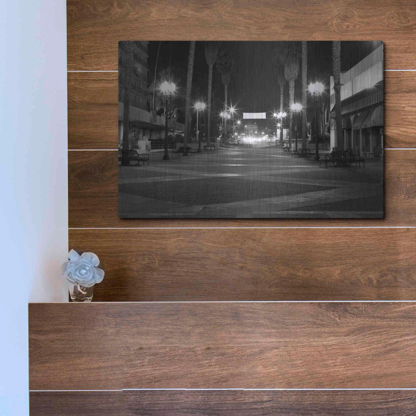 Luxe Metal Art 'Light My Way' by Chris Moyer, Metal Wall Art,16x12