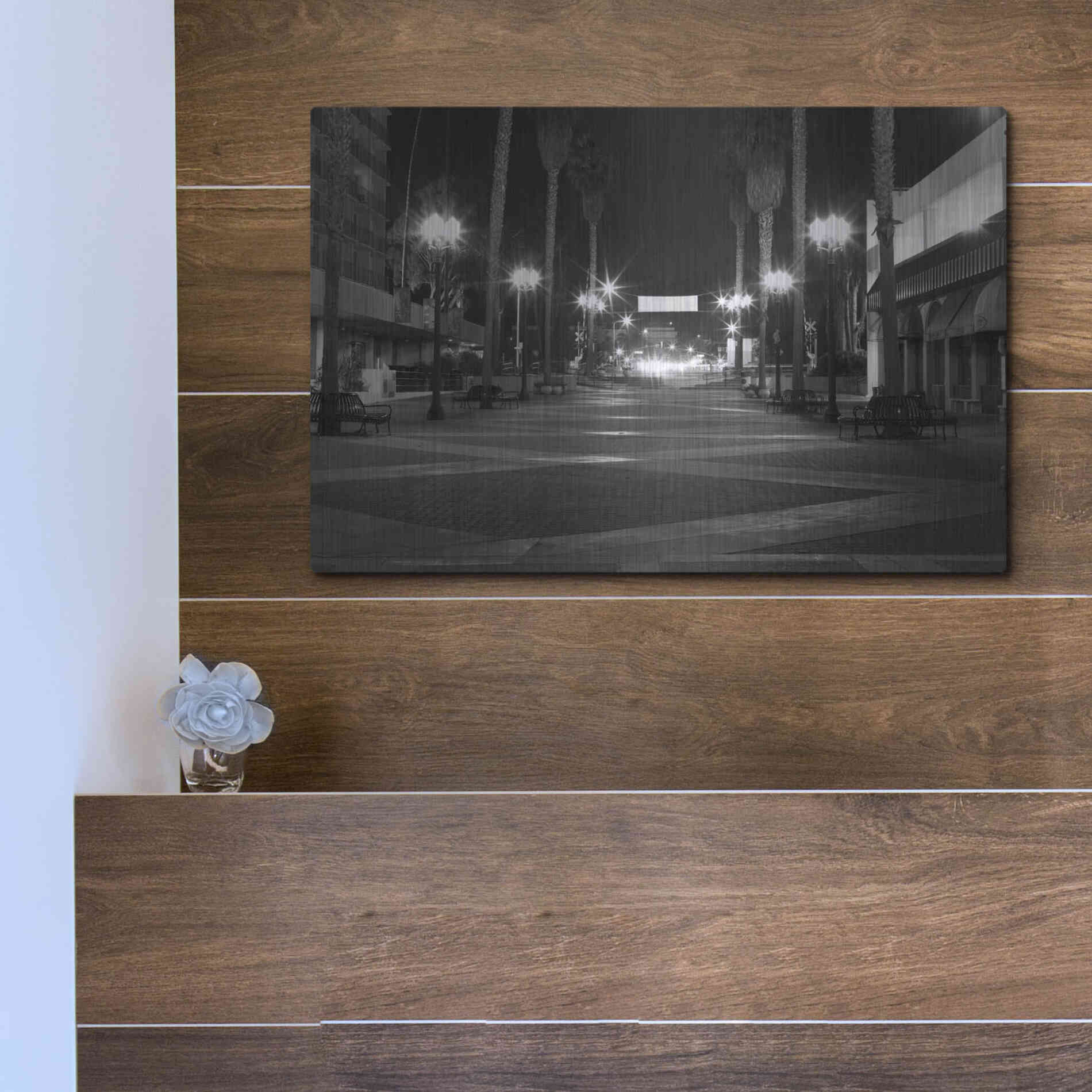 Luxe Metal Art 'Light My Way' by Chris Moyer, Metal Wall Art,16x12