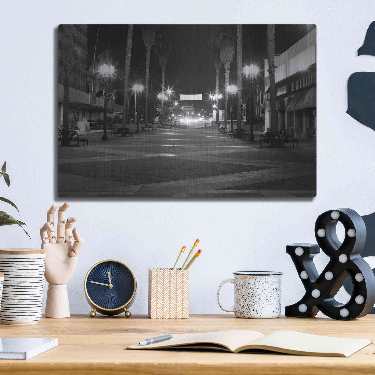 Luxe Metal Art 'Light My Way' by Chris Moyer, Metal Wall Art,16x12