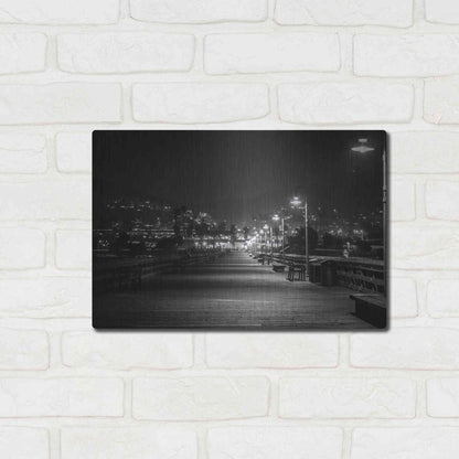 Luxe Metal Art 'Lonely Pier' by Chris Moyer, Metal Wall Art,16x12