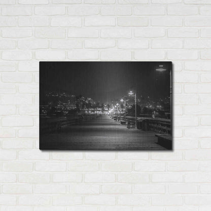 Luxe Metal Art 'Lonely Pier' by Chris Moyer, Metal Wall Art,36x24