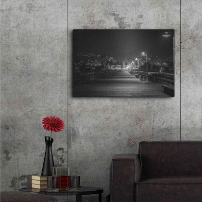 Luxe Metal Art 'Lonely Pier' by Chris Moyer, Metal Wall Art,36x24