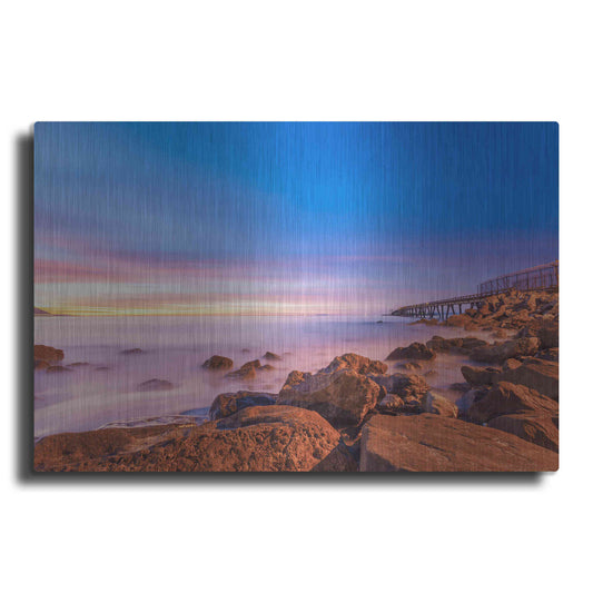 Luxe Metal Art 'Low Shoals View' by Chris Moyer, Metal Wall Art