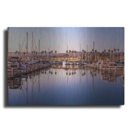 Luxe Metal Art 'Marina Reflected' by Chris Moyer, Metal Wall Art