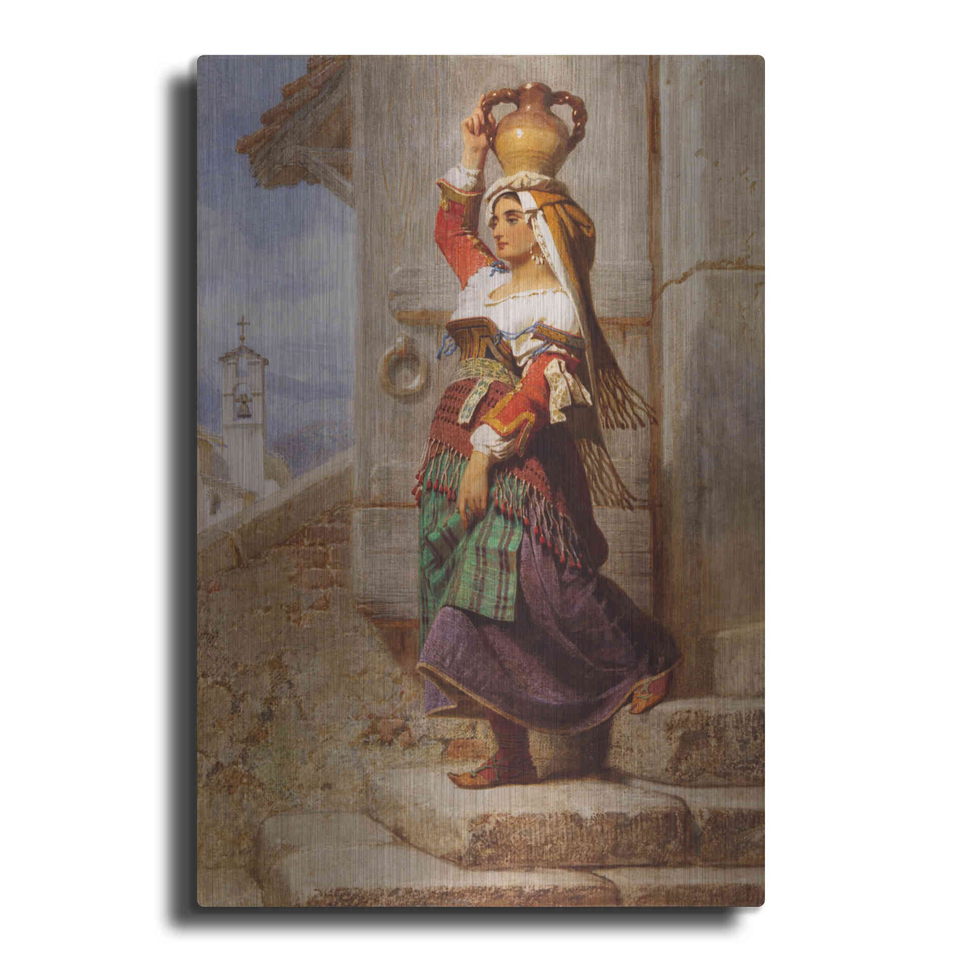 Luxe Metal Art 'A Roman Water Carrier' by Carl Haag, Metal Wall Art