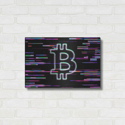 Luxe Metal Art 'Bitcoin Life' Metal Wall Art,24x16