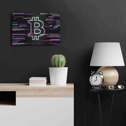 Luxe Metal Art 'Bitcoin Life' Metal Wall Art,24x16