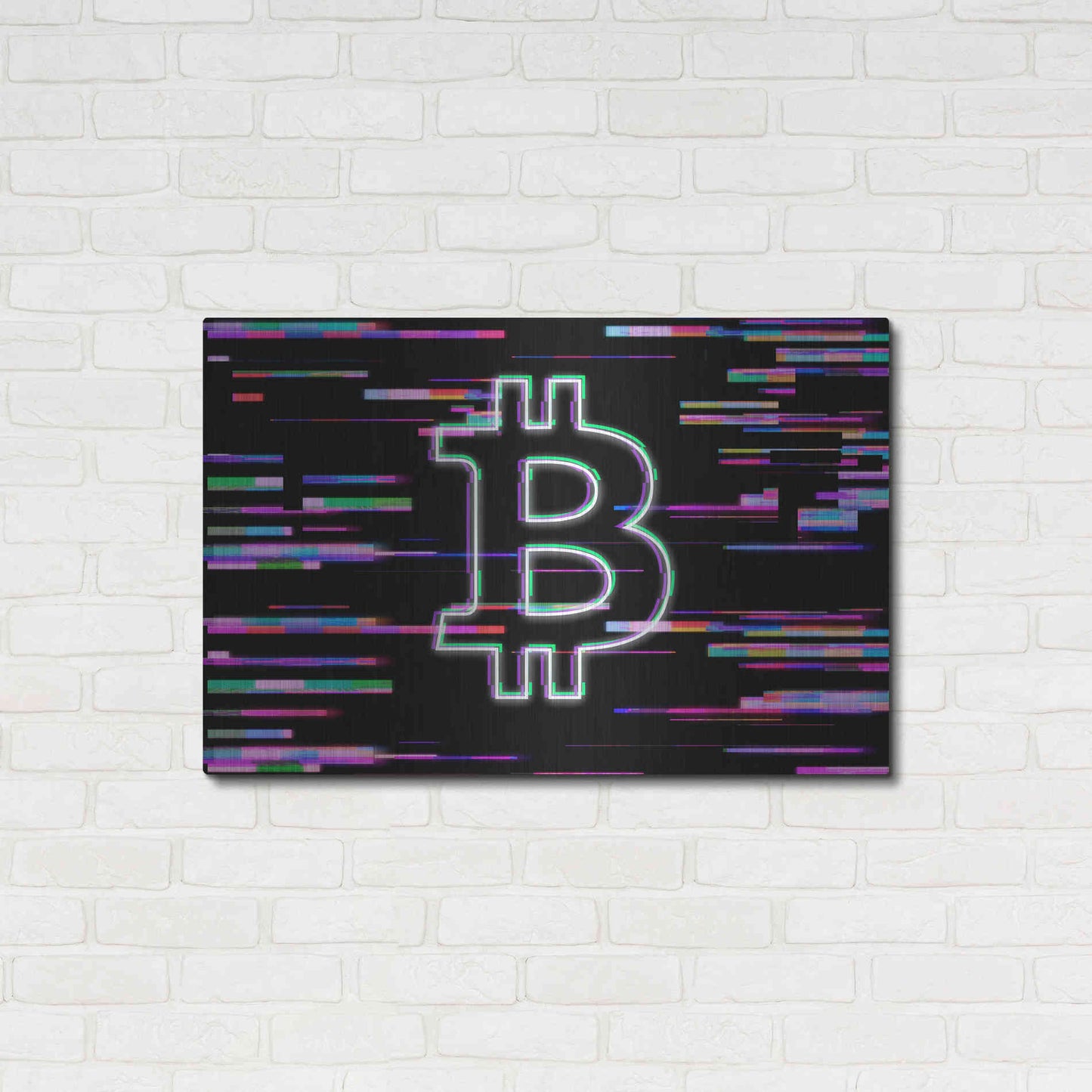 Luxe Metal Art 'Bitcoin Life' Metal Wall Art,36x24