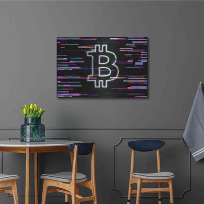 Luxe Metal Art 'Bitcoin Life' Metal Wall Art,36x24