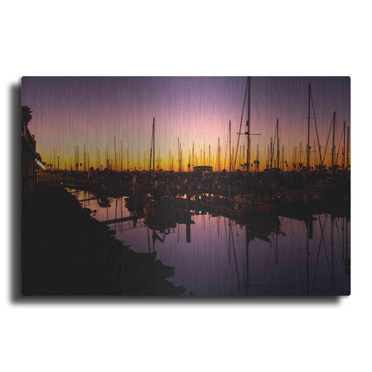 Luxe Metal Art 'Marina Twilight' by Chris Moyer, Metal Wall Art