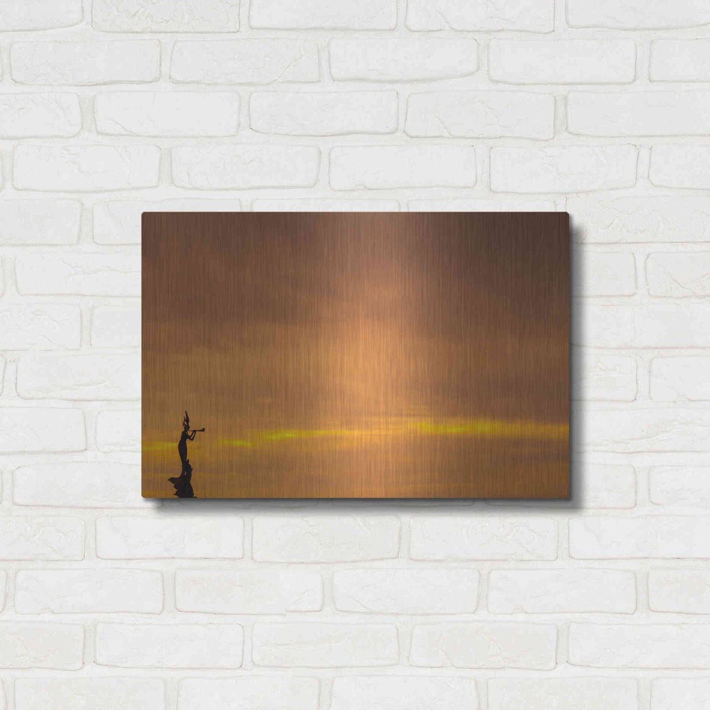 Luxe Metal Art 'Mermaid of the Sky' by Chris Moyer, Metal Wall Art,24x16