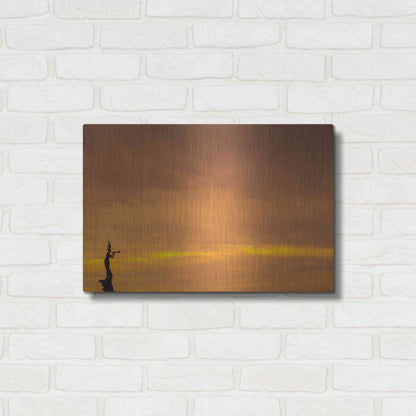 Luxe Metal Art 'Mermaid of the Sky' by Chris Moyer, Metal Wall Art,24x16