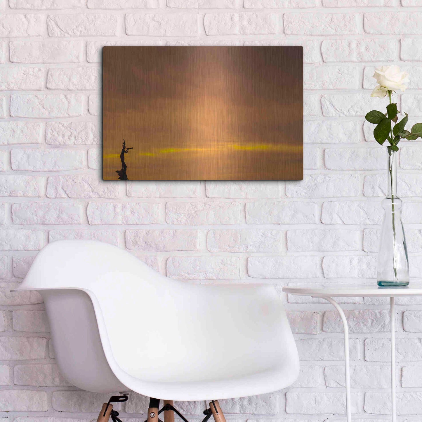 Luxe Metal Art 'Mermaid of the Sky' by Chris Moyer, Metal Wall Art,24x16