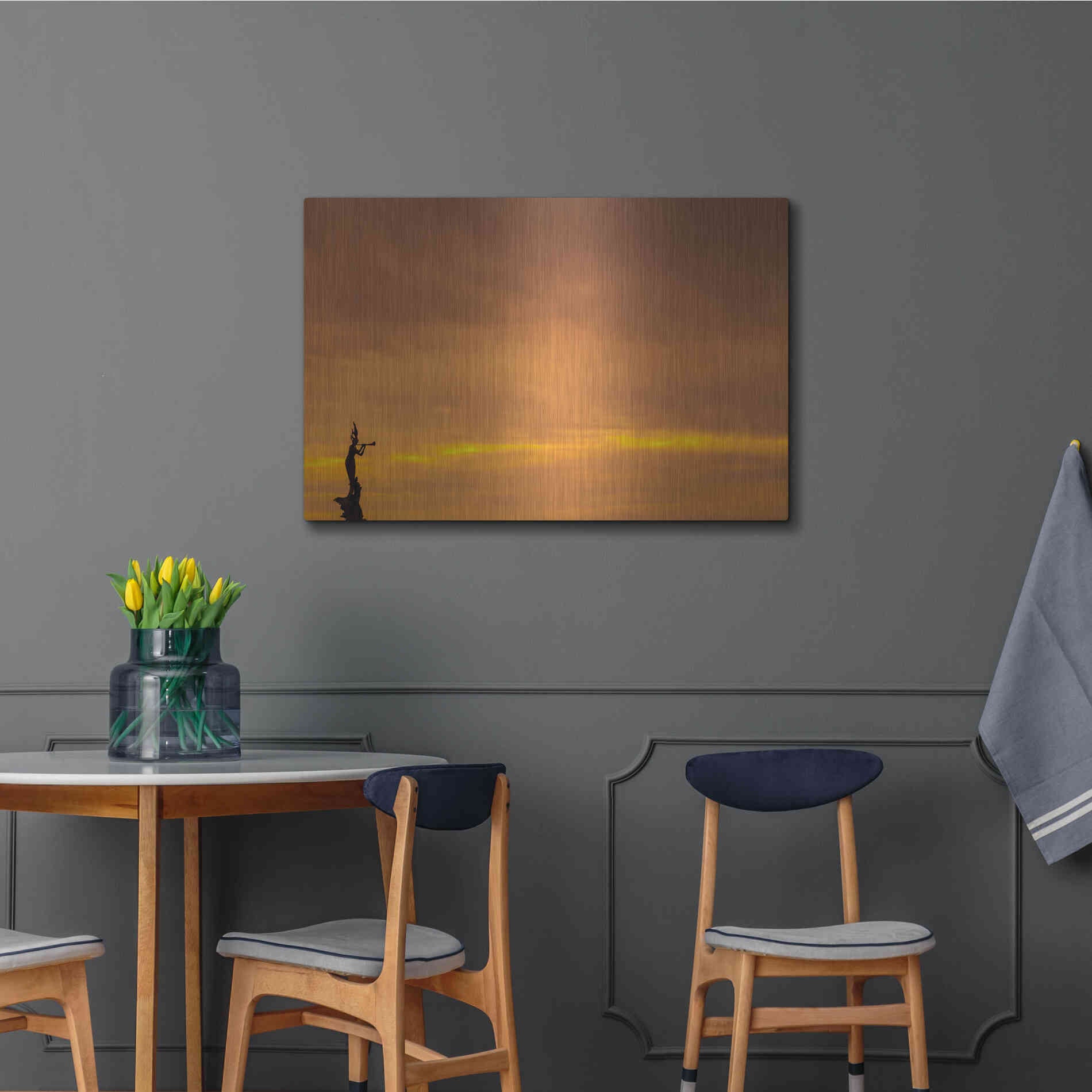 Luxe Metal Art 'Mermaid of the Sky' by Chris Moyer, Metal Wall Art,36x24