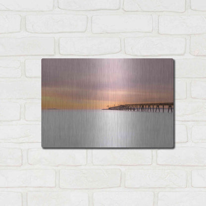 Luxe Metal Art 'Milky Mussel Shoals' by Chris Moyer, Metal Wall Art,16x12