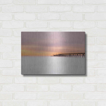 Luxe Metal Art 'Milky Mussel Shoals' by Chris Moyer, Metal Wall Art,24x16