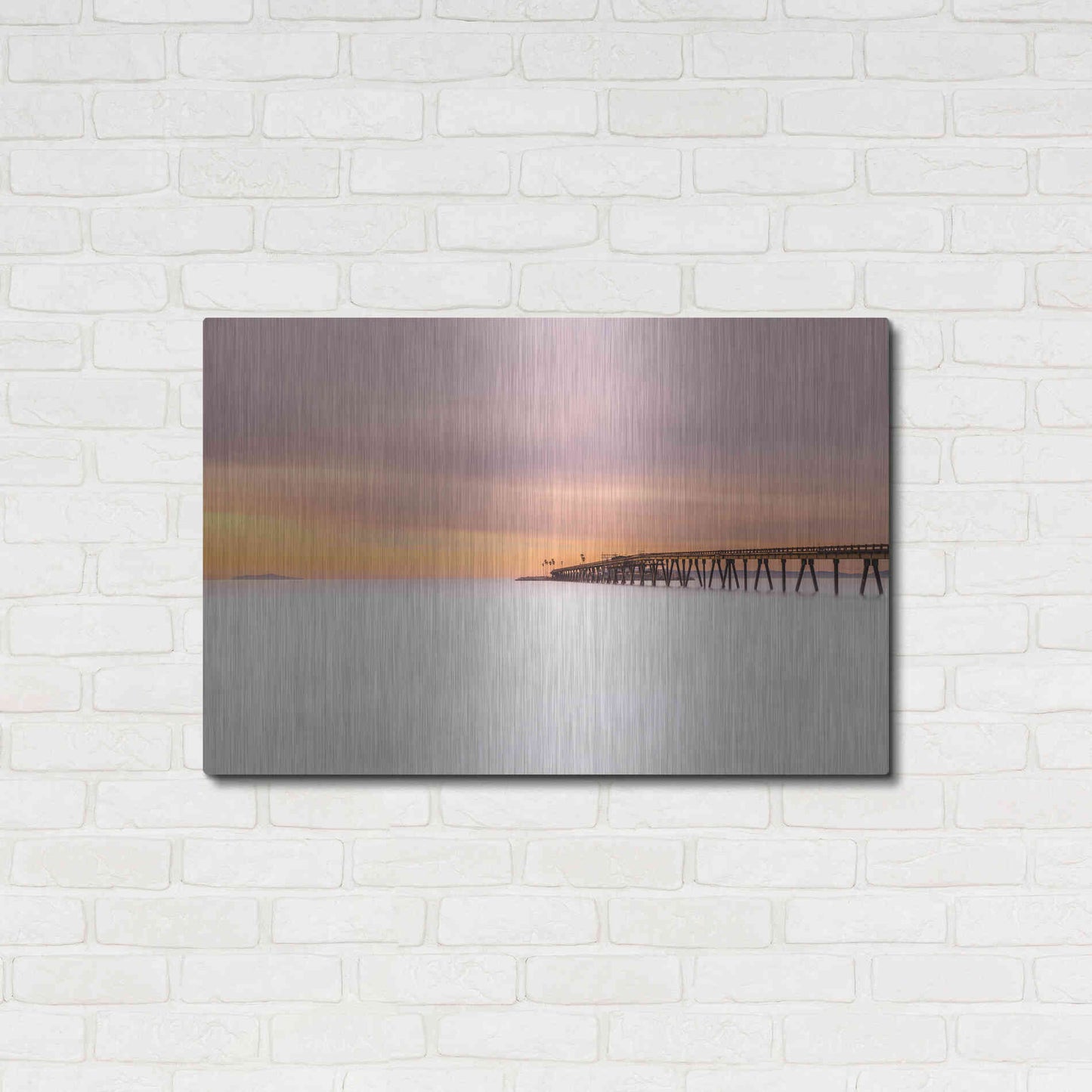 Luxe Metal Art 'Milky Mussel Shoals' by Chris Moyer, Metal Wall Art,36x24