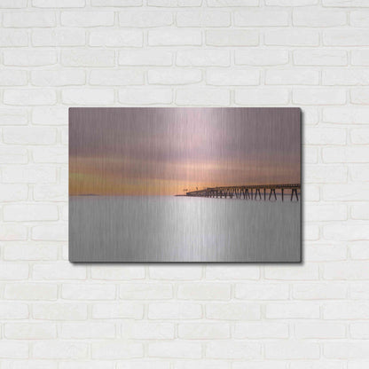 Luxe Metal Art 'Milky Mussel Shoals' by Chris Moyer, Metal Wall Art,36x24