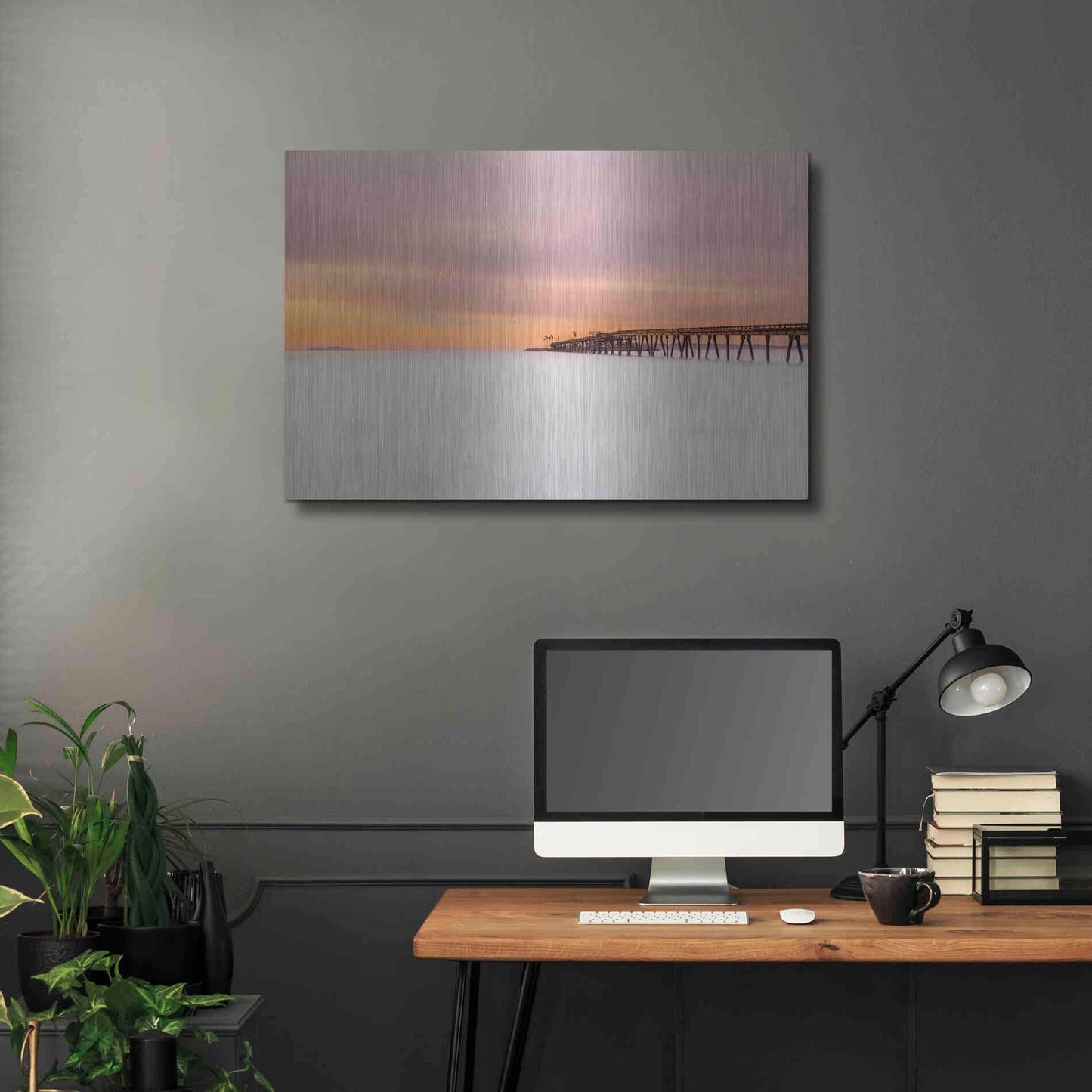 Luxe Metal Art 'Milky Mussel Shoals' by Chris Moyer, Metal Wall Art,36x24