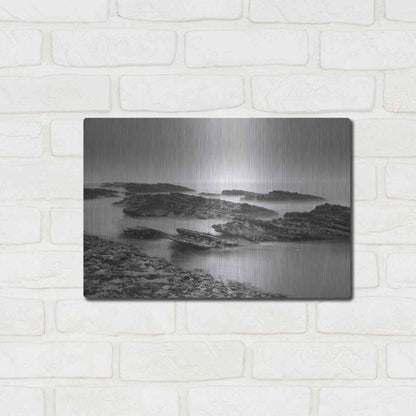 Luxe Metal Art 'Montana de Oro Rocks' by Chris Moyer, Metal Wall Art,16x12