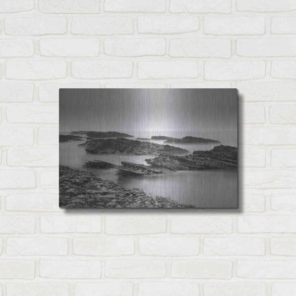 Luxe Metal Art 'Montana de Oro Rocks' by Chris Moyer, Metal Wall Art,24x16