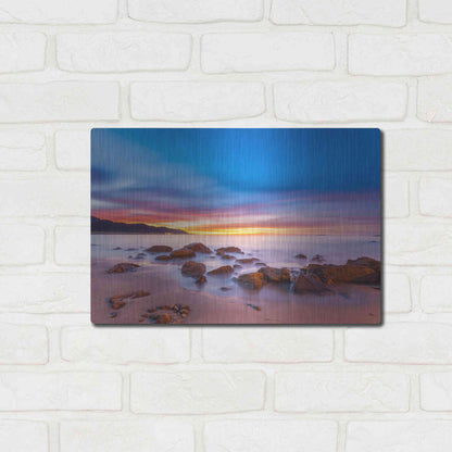 Luxe Metal Art 'Mussel Shoals Morning' by Chris Moyer, Metal Wall Art,16x12