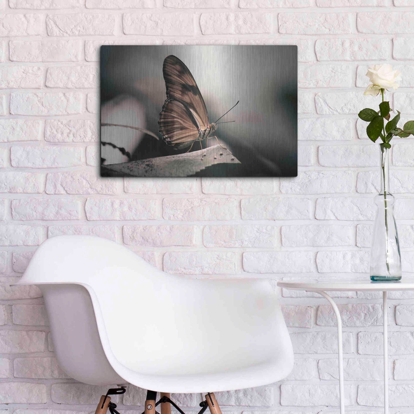 Luxe Metal Art 'Muted' by Chris Moyer, Metal Wall Art,24x16