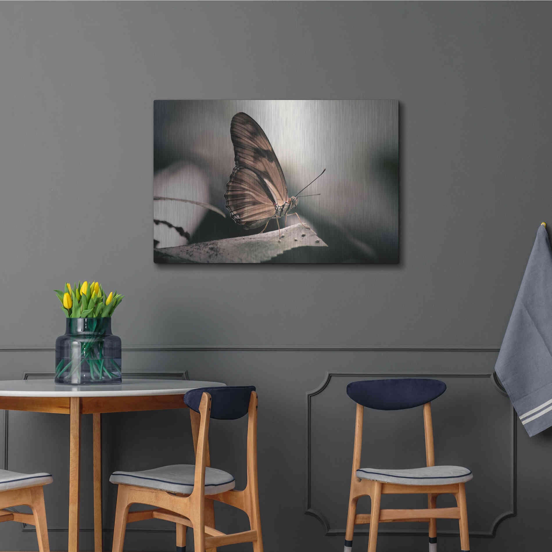 Luxe Metal Art 'Muted' by Chris Moyer, Metal Wall Art,36x24