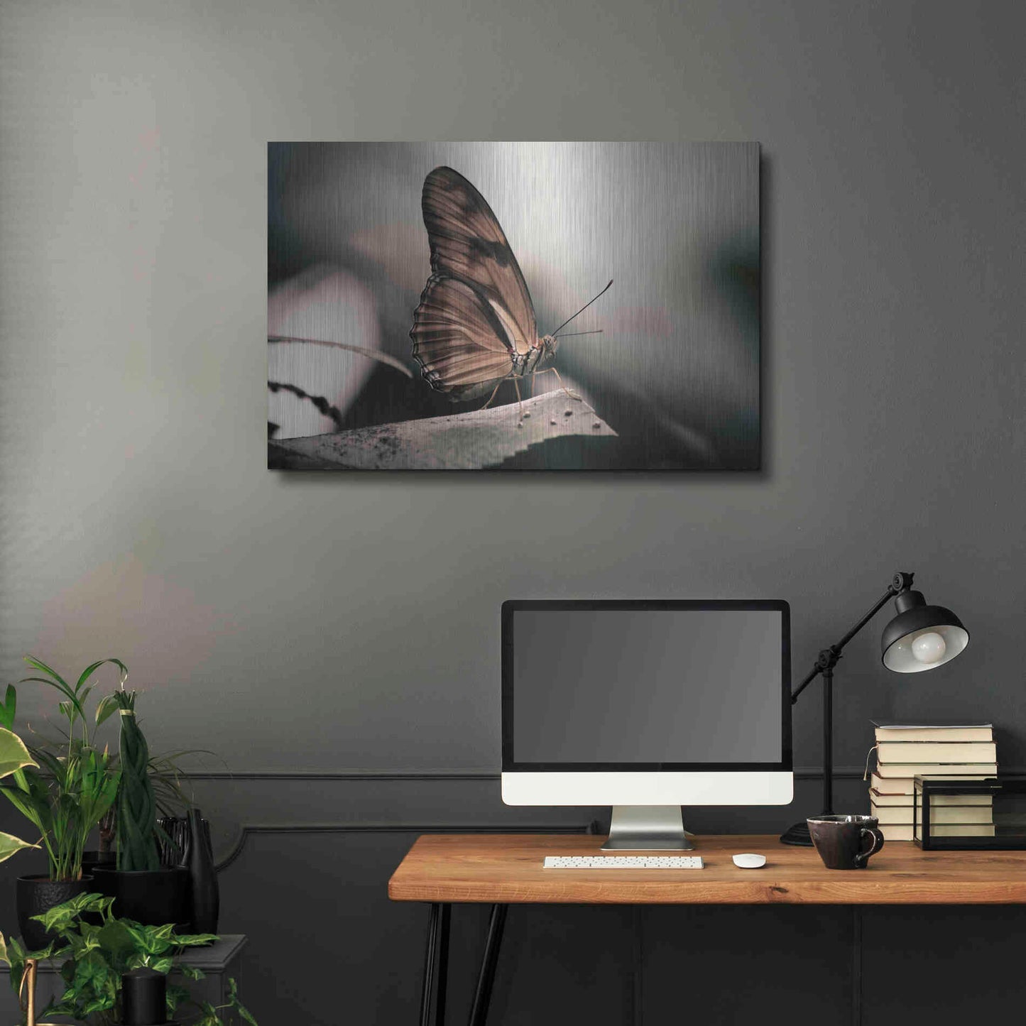 Luxe Metal Art 'Muted' by Chris Moyer, Metal Wall Art,36x24