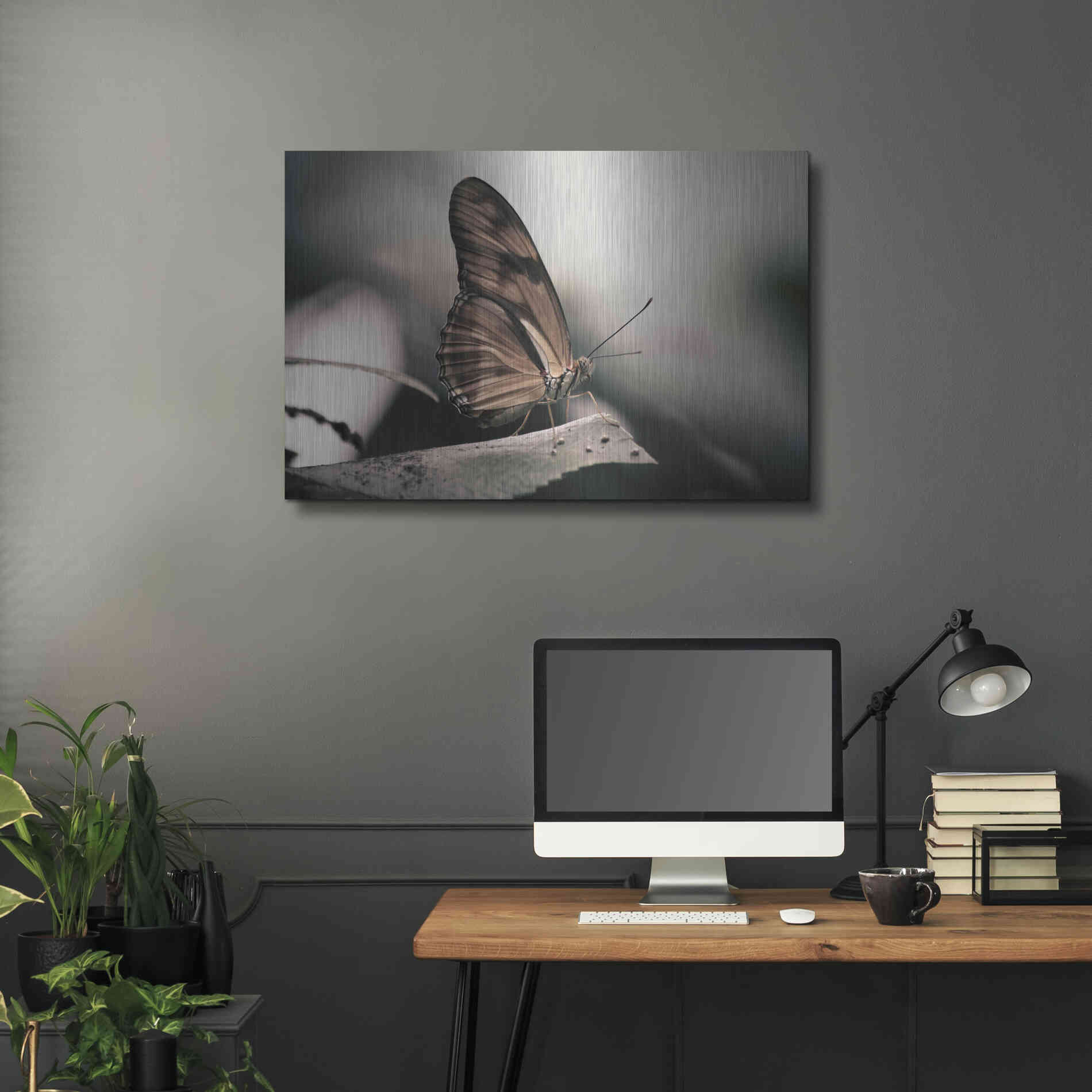 Luxe Metal Art 'Muted' by Chris Moyer, Metal Wall Art,36x24