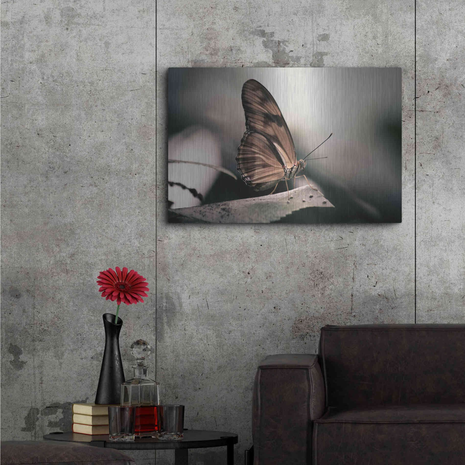 Luxe Metal Art 'Muted' by Chris Moyer, Metal Wall Art,36x24