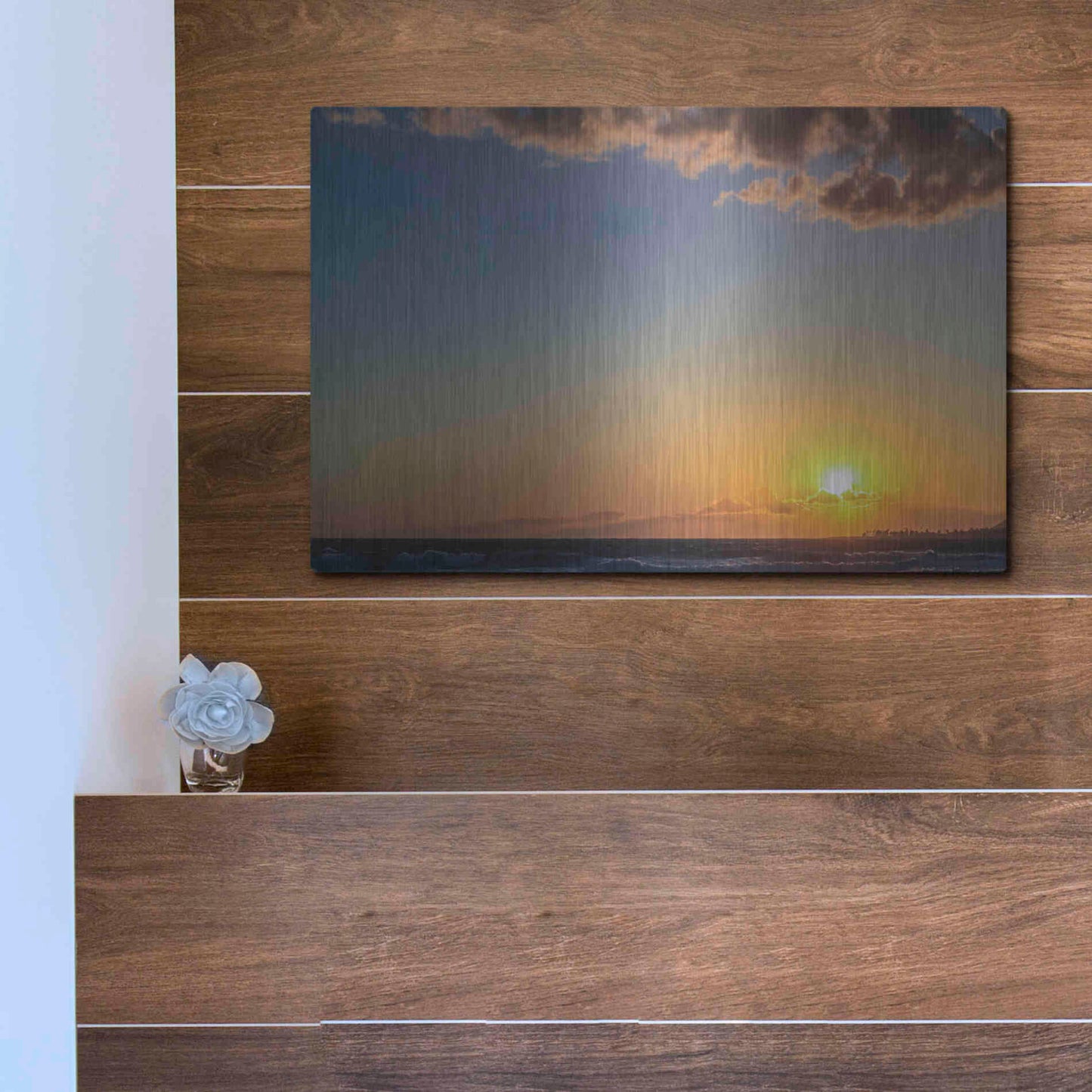 Luxe Metal Art 'My Heaven' by Chris Moyer, Metal Wall Art,16x12