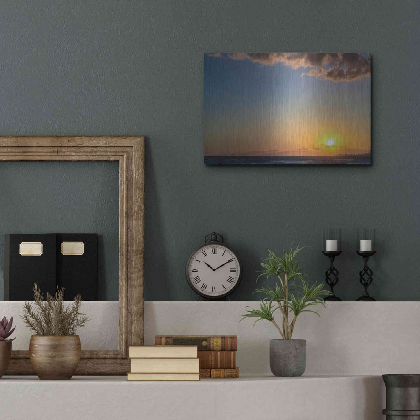 Luxe Metal Art 'My Heaven' by Chris Moyer, Metal Wall Art,16x12