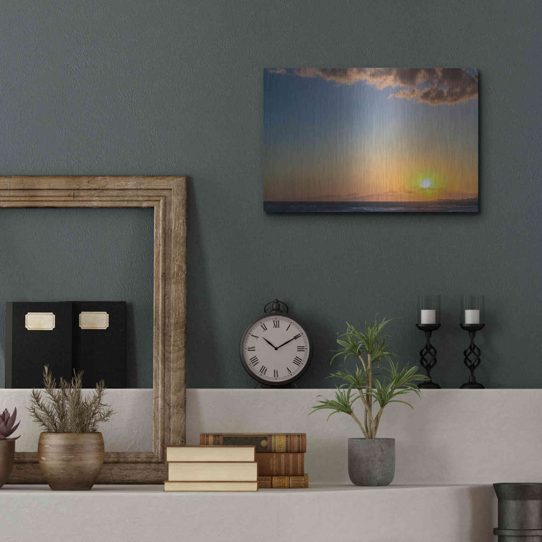 Luxe Metal Art 'My Heaven' by Chris Moyer, Metal Wall Art,16x12