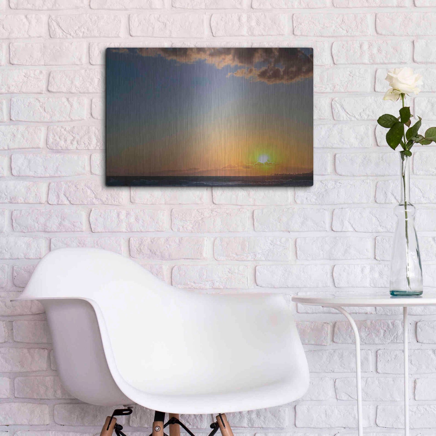 Luxe Metal Art 'My Heaven' by Chris Moyer, Metal Wall Art,24x16