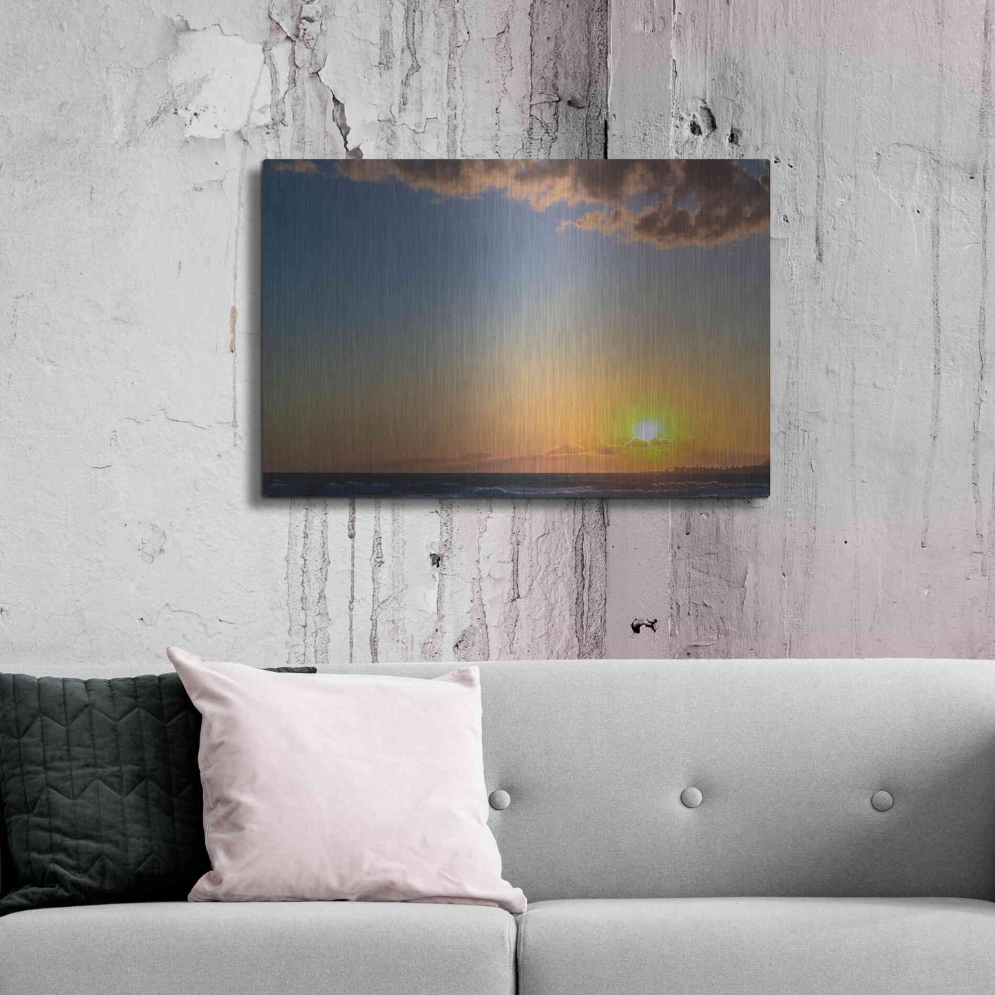 Luxe Metal Art 'My Heaven' by Chris Moyer, Metal Wall Art,36x24