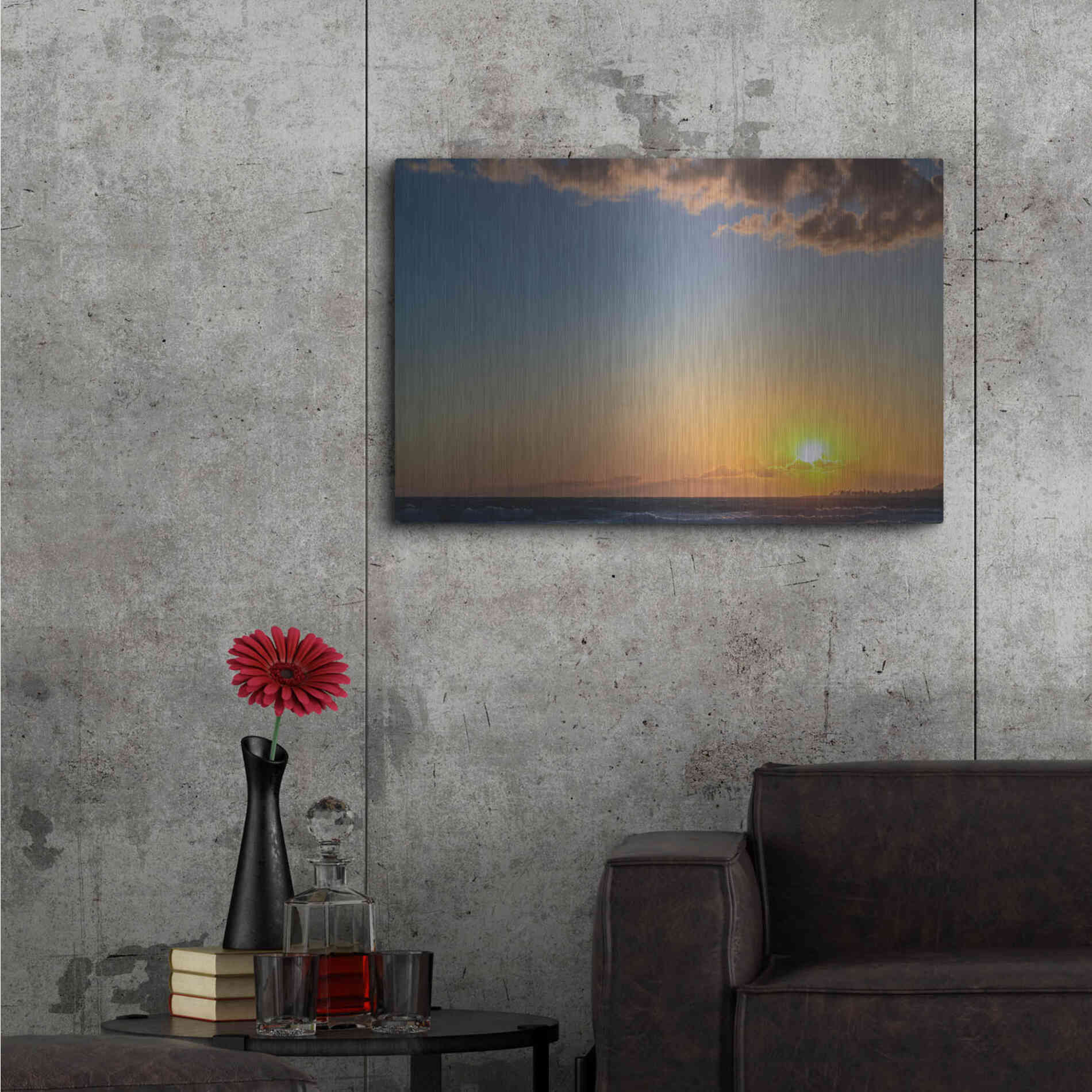 Luxe Metal Art 'My Heaven' by Chris Moyer, Metal Wall Art,36x24