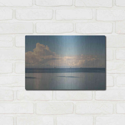 Luxe Metal Art 'Oil Rig Backdrop' by Chris Moyer, Metal Wall Art,16x12