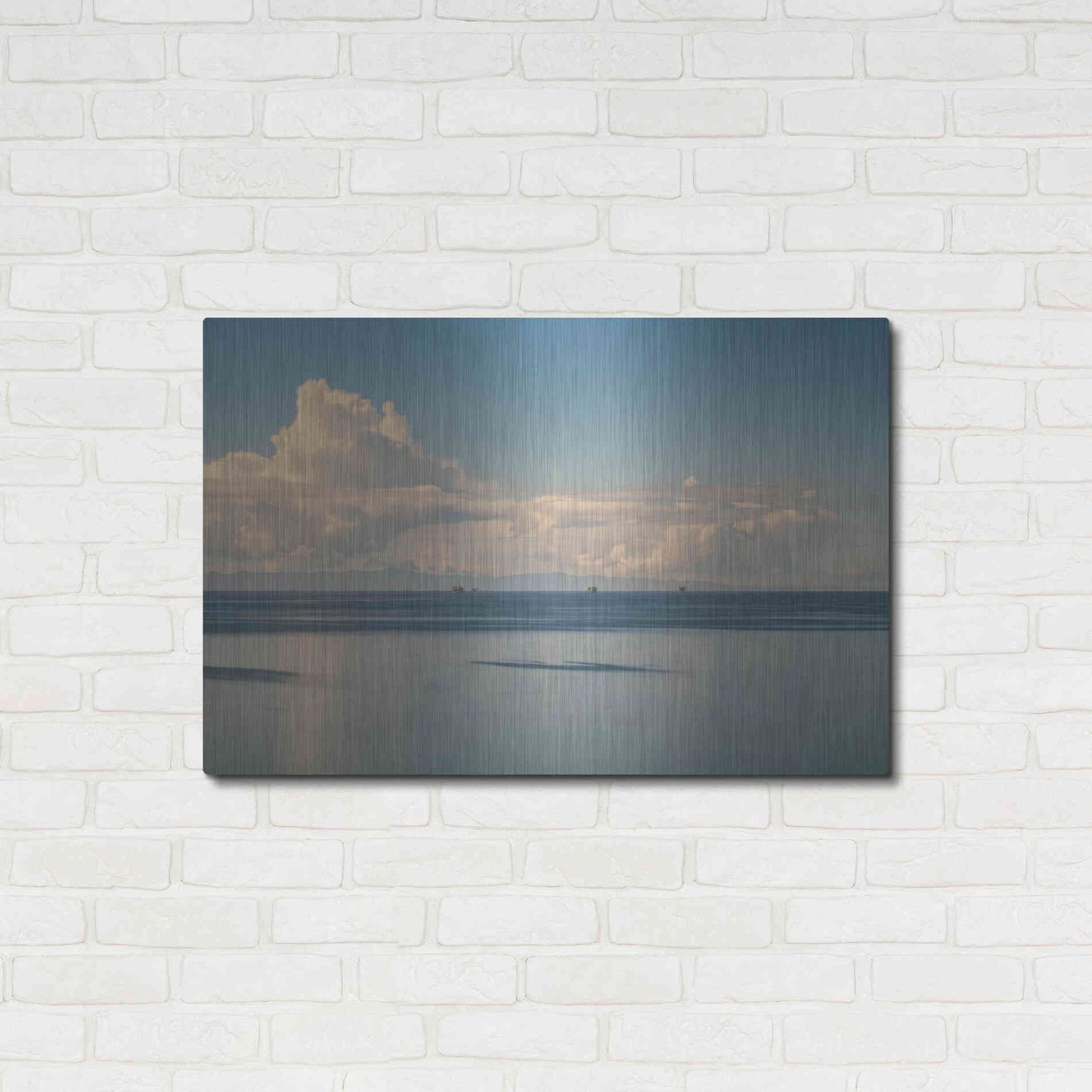 Luxe Metal Art 'Oil Rig Backdrop' by Chris Moyer, Metal Wall Art,36x24