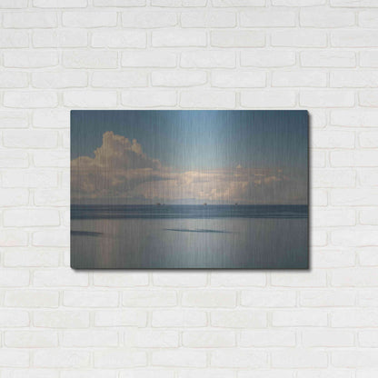 Luxe Metal Art 'Oil Rig Backdrop' by Chris Moyer, Metal Wall Art,36x24