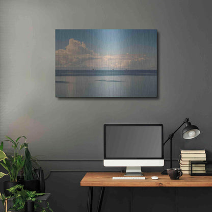 Luxe Metal Art 'Oil Rig Backdrop' by Chris Moyer, Metal Wall Art,36x24