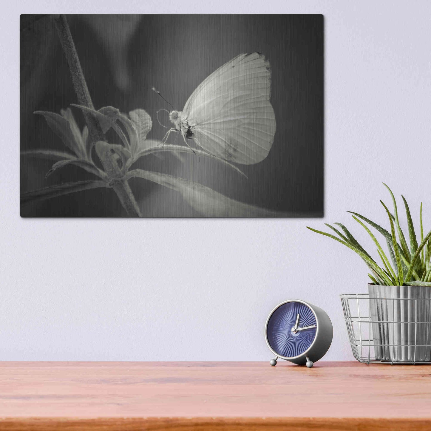 Luxe Metal Art 'Patiently Wait' by Chris Moyer, Metal Wall Art,16x12